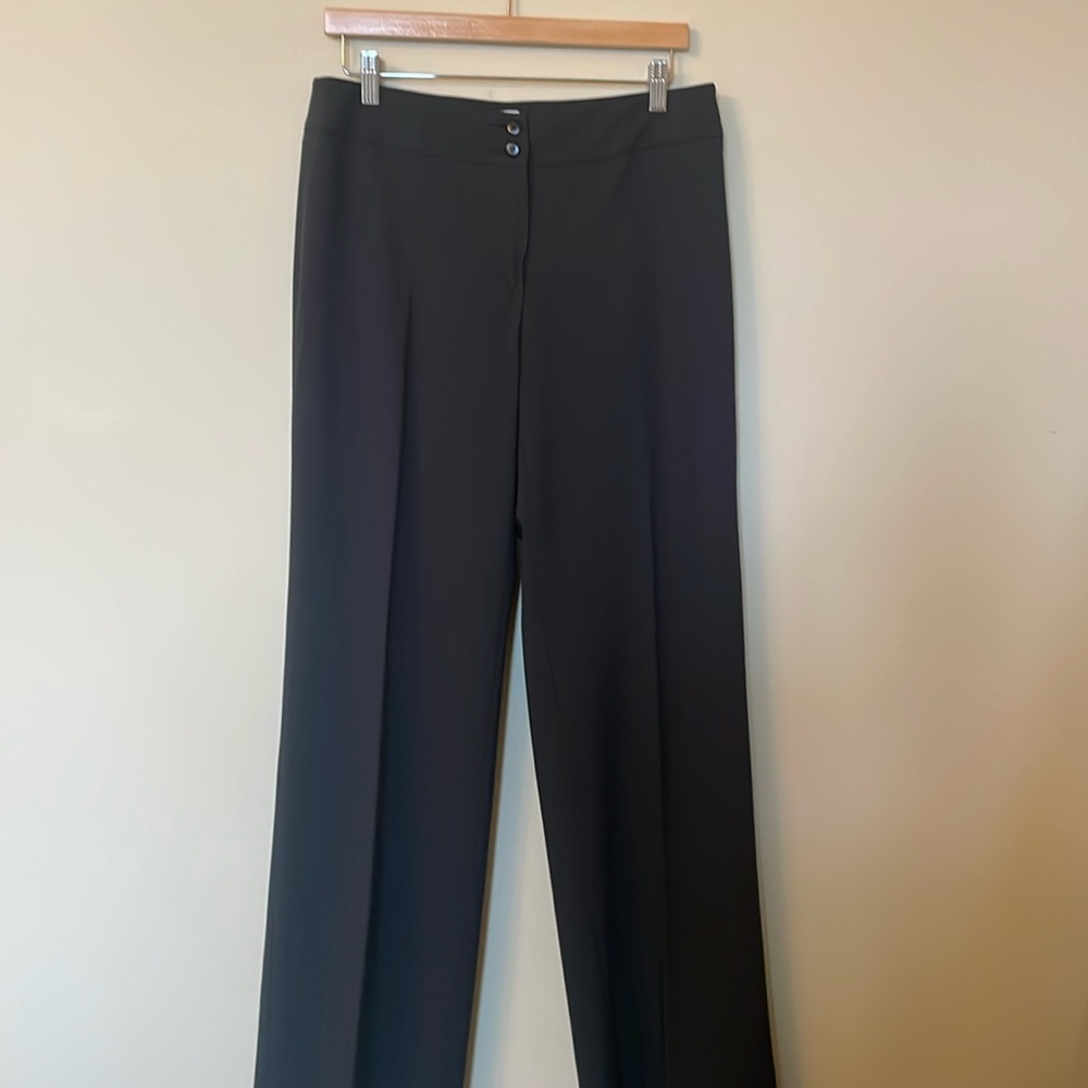 Armani Collezioni Virgin Wool Wide Leg Pants